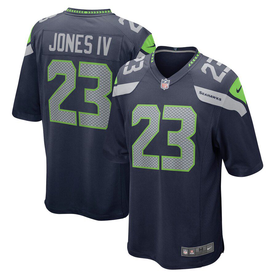 Men Seattle Seahawks 23 Sidney Jones IV Nike College Navy Game Player NFL Jersey